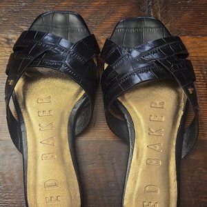 Ted Baker Zelania Croc effect slides